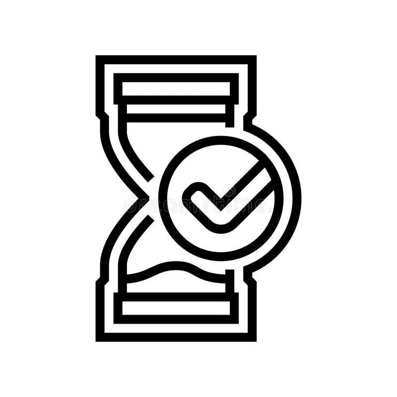 time saving line icon vector time saving sign isolated contour symbol black illustration time saving line icon vector illustration 391356151